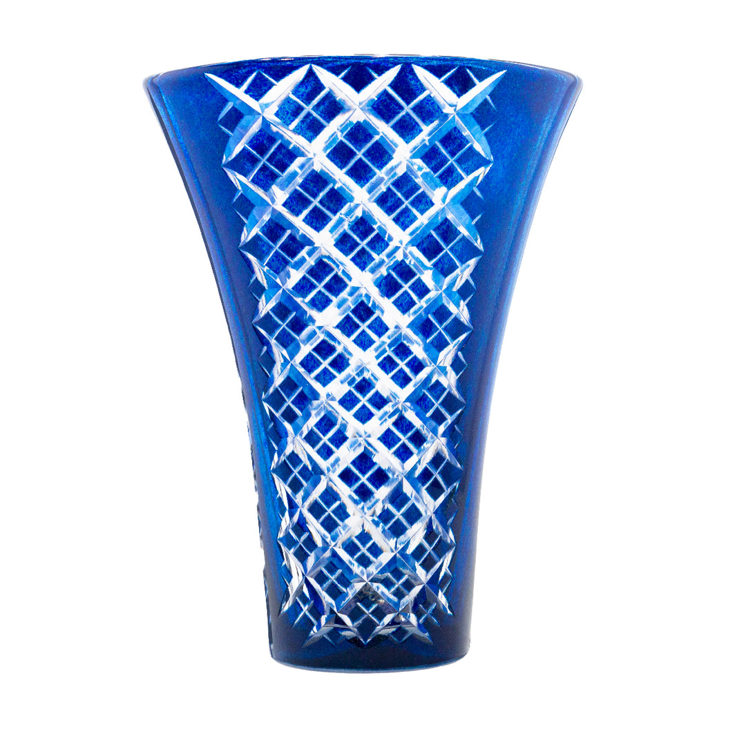 天開扇型花器 – 深川硝子工芸