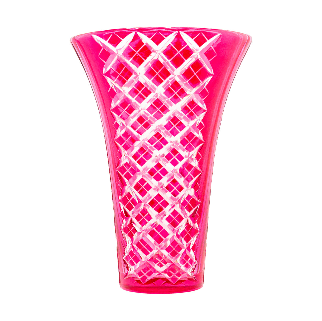 天開扇型花器 – 深川硝子工芸